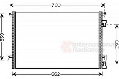 VAN WEZEL 37005457 -  Конденсатор, кондиционер